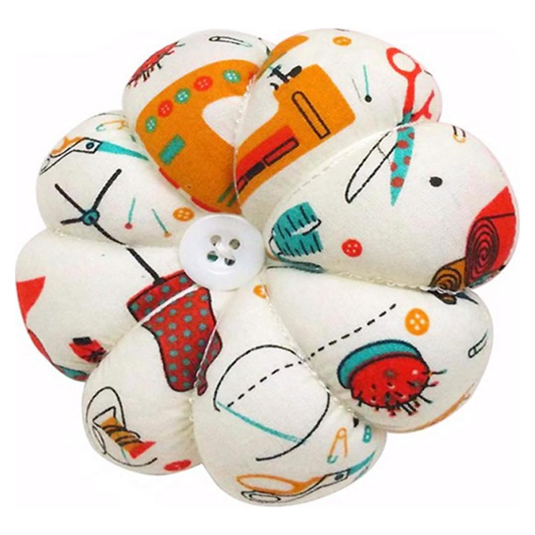 D&D Wrist Pin Cushion Pumpkin Pin Cushion Wearable Pincushions for Needles Pins Holder - Sewing Pattern Beige