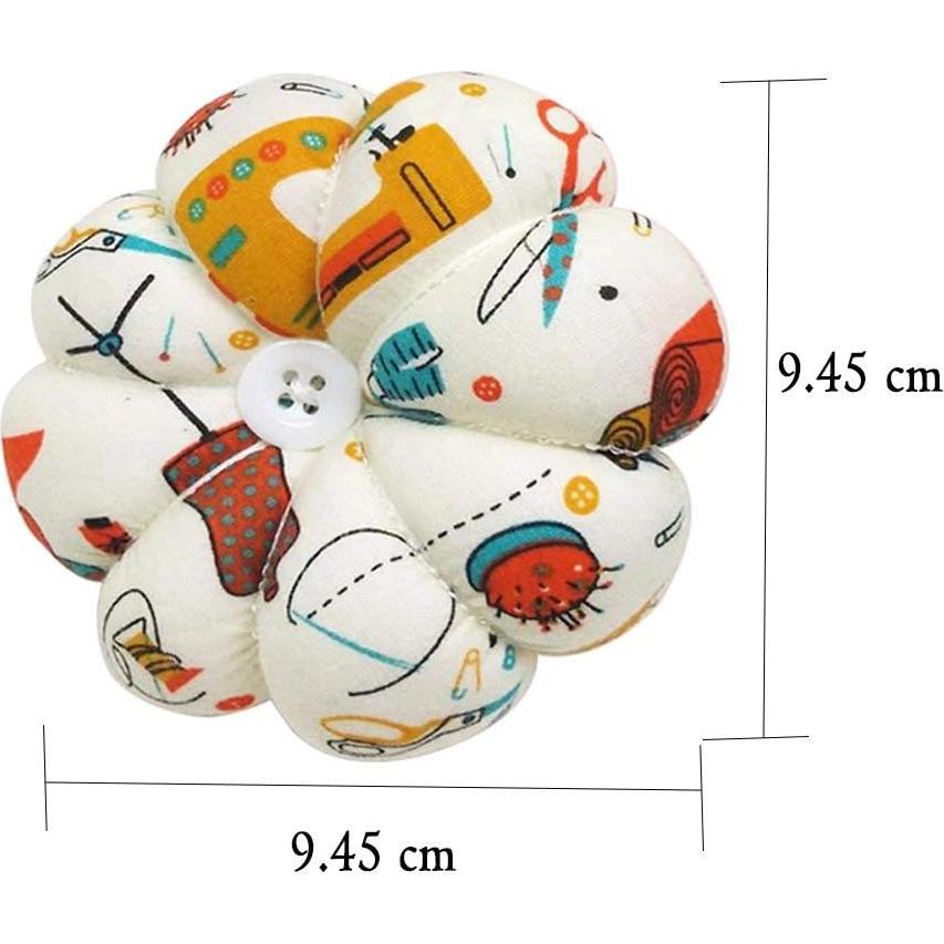 D&D Wrist Pin Cushion Pumpkin Pin Cushion Wearable Pincushions for Needles Pins Holder - Sewing Pattern Beige