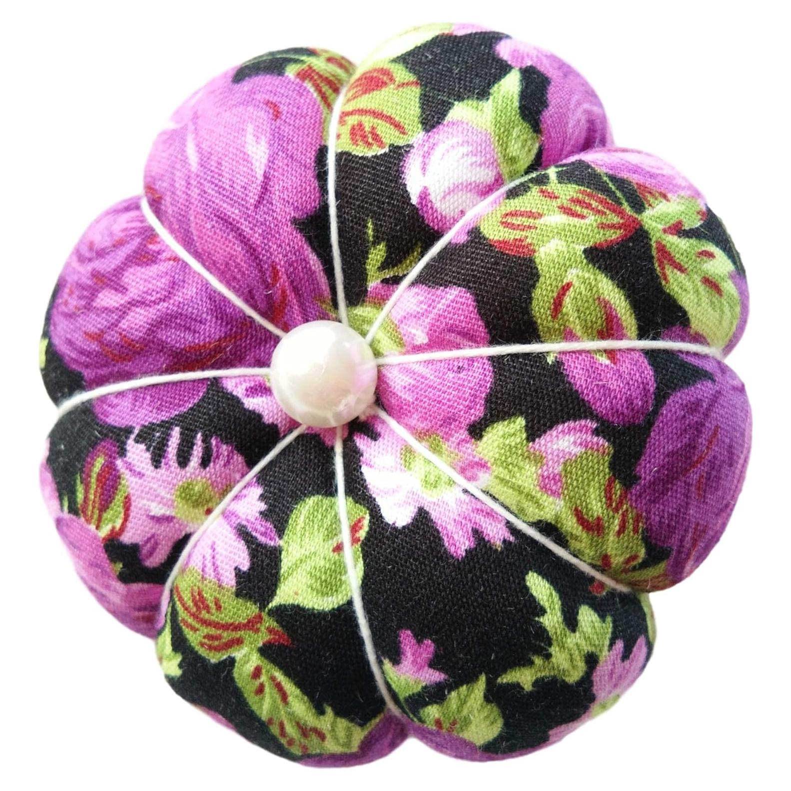 Almohadilla de Agujas CUSHYSTORE Floral Ajustable para Muñeca 8.26cm