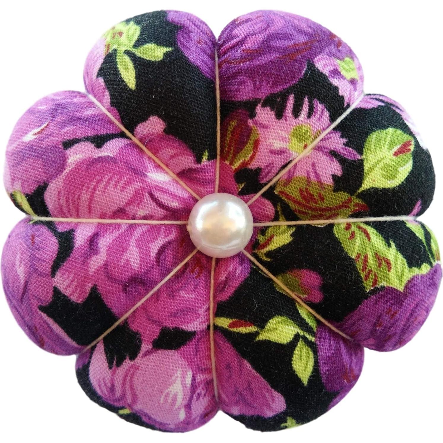 Almohadilla de Agujas CUSHYSTORE Floral Ajustable para Muñeca 8.26cm