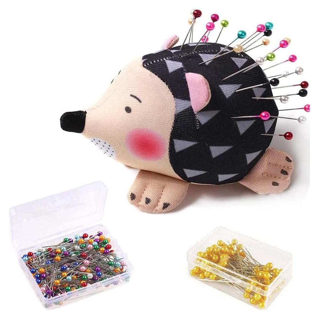 Almohadilla de Agujas Erizo CICITOYWO con 200 Alfileres Multicolor