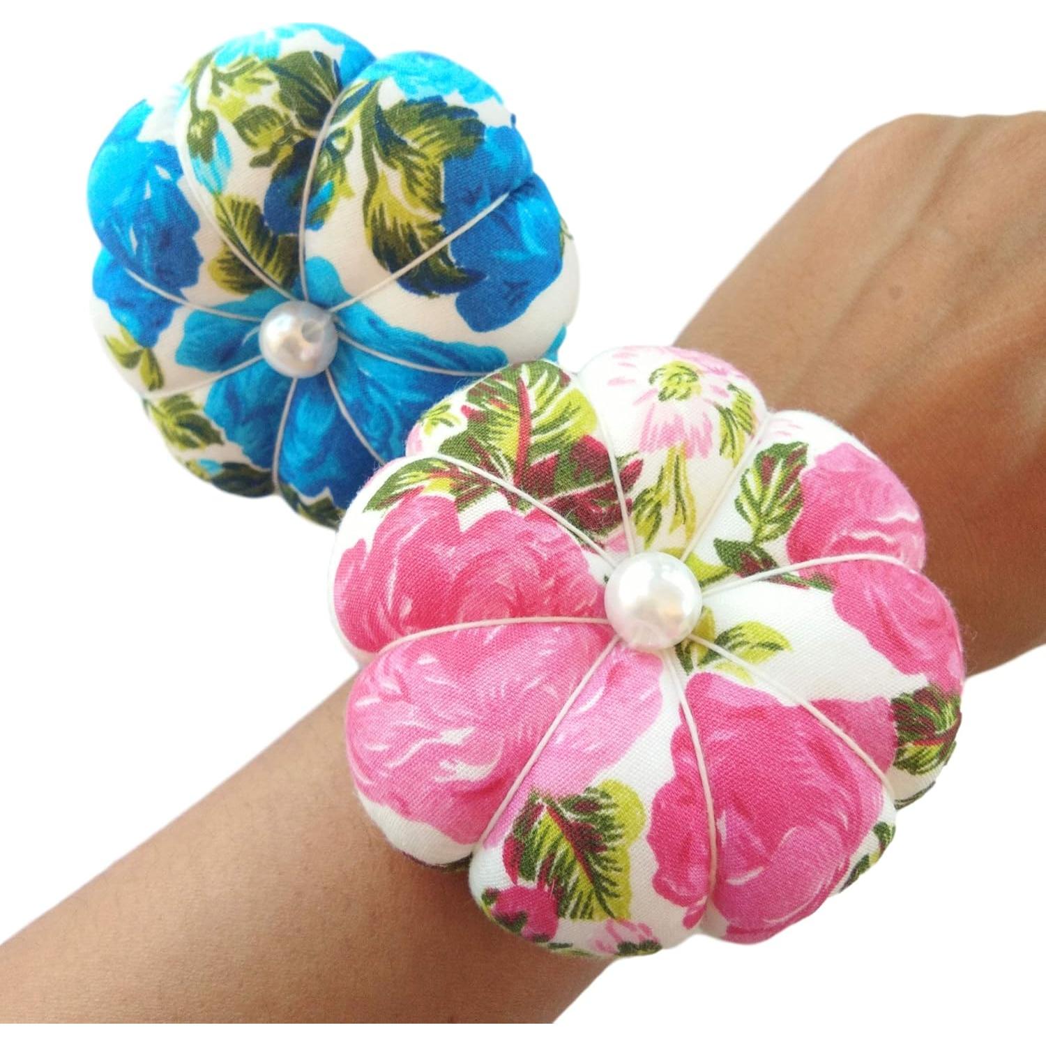 Almohadillas de Agujas CUSHYSTORE 2 Piezas Floral Ajustables
