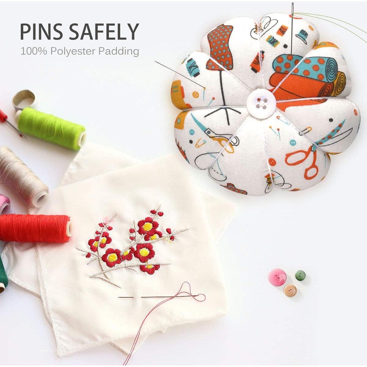 Cojín de Alfileres en la Muñeca eZAKKA Blanco 15x12 cm