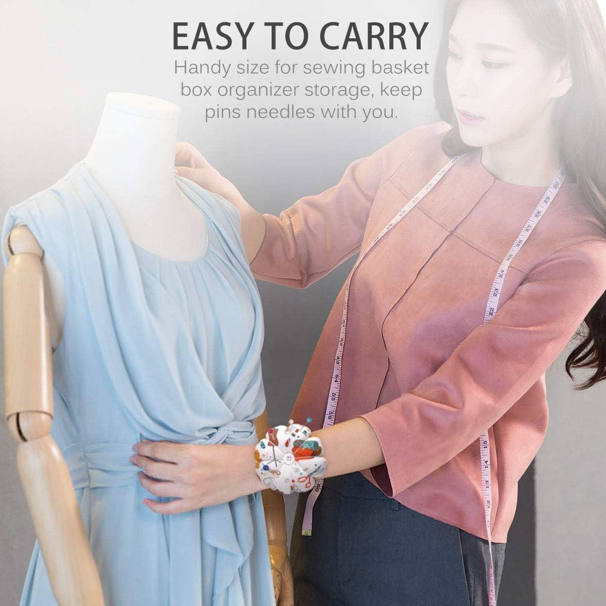 Cojín de Alfileres en la Muñeca eZAKKA Blanco 15x12 cm