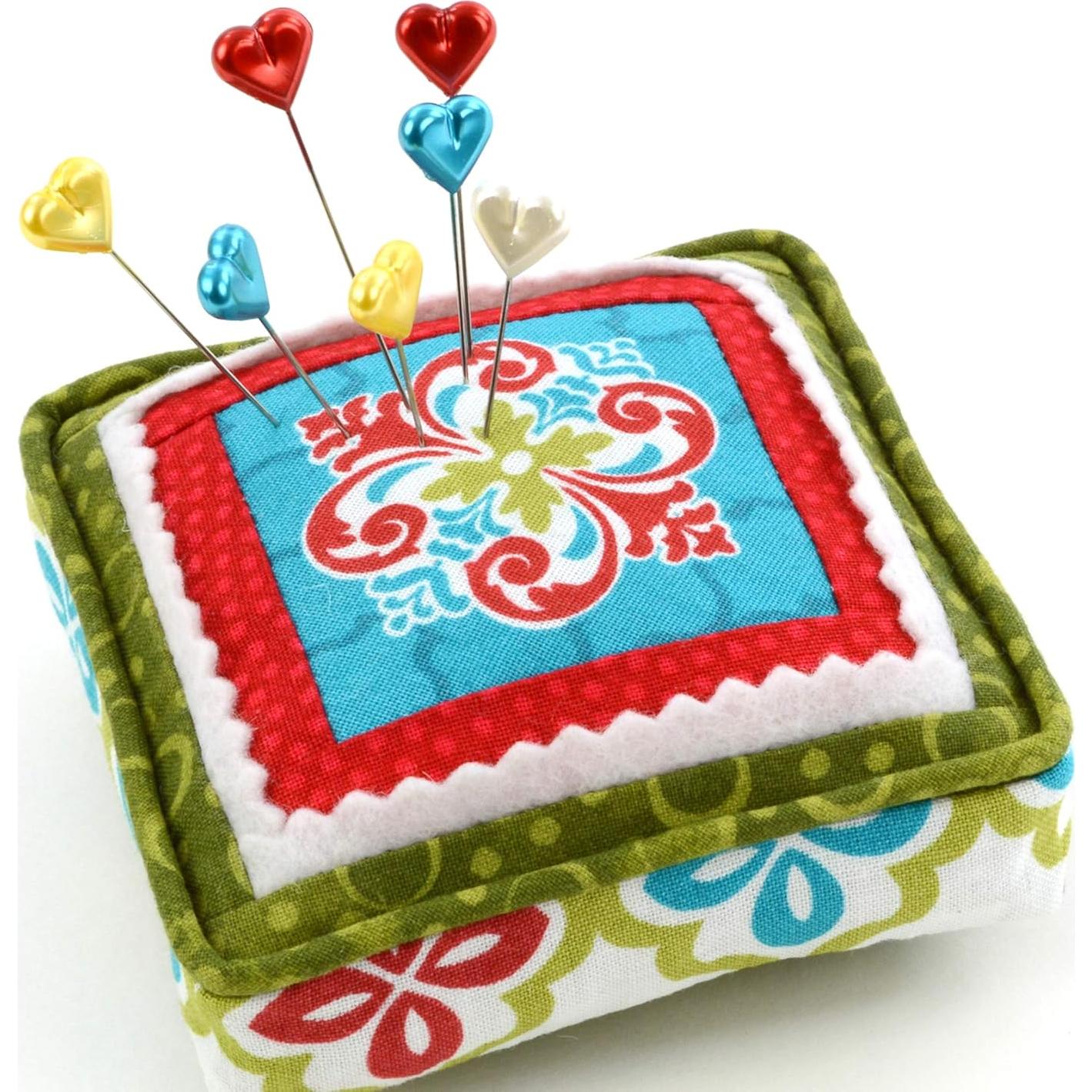 Alfileres Perlados Dritz Corazón 5.4 cm Multicolor 35 Pzas