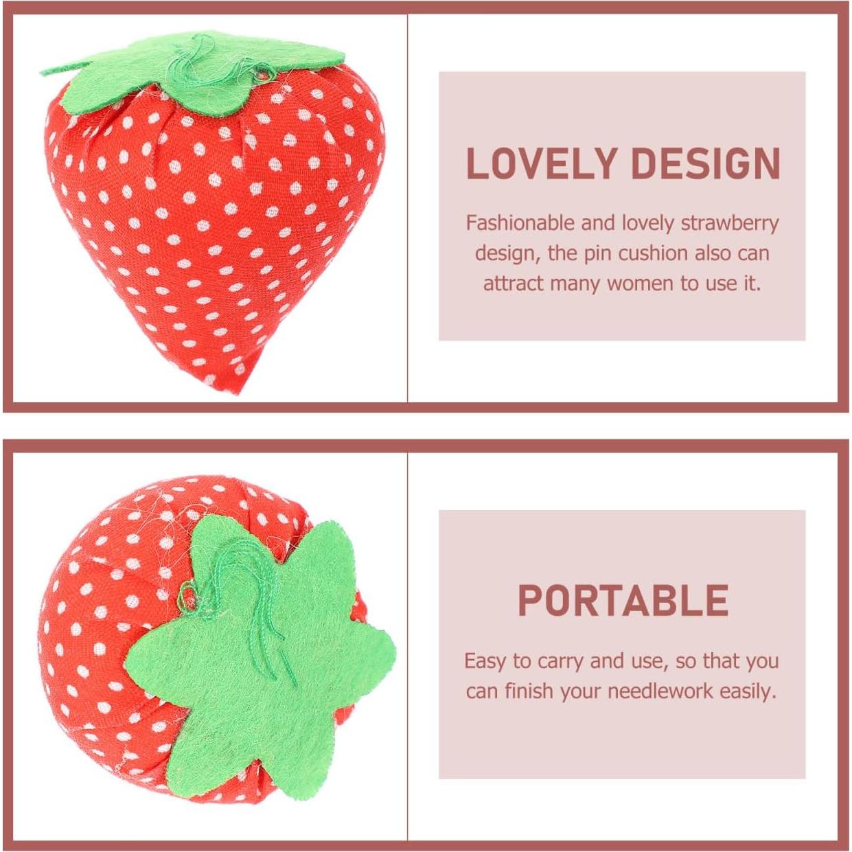 Almohadilla de Costura en Forma de Fresa Artibetter 5cm