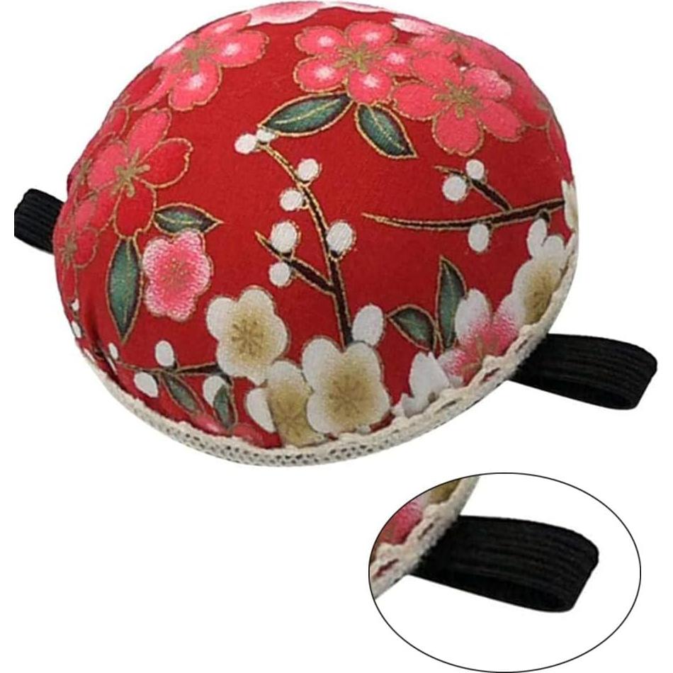 2 Almohadillas de Agujas para Muñeca ZEERFAN Rojo 6x6cm