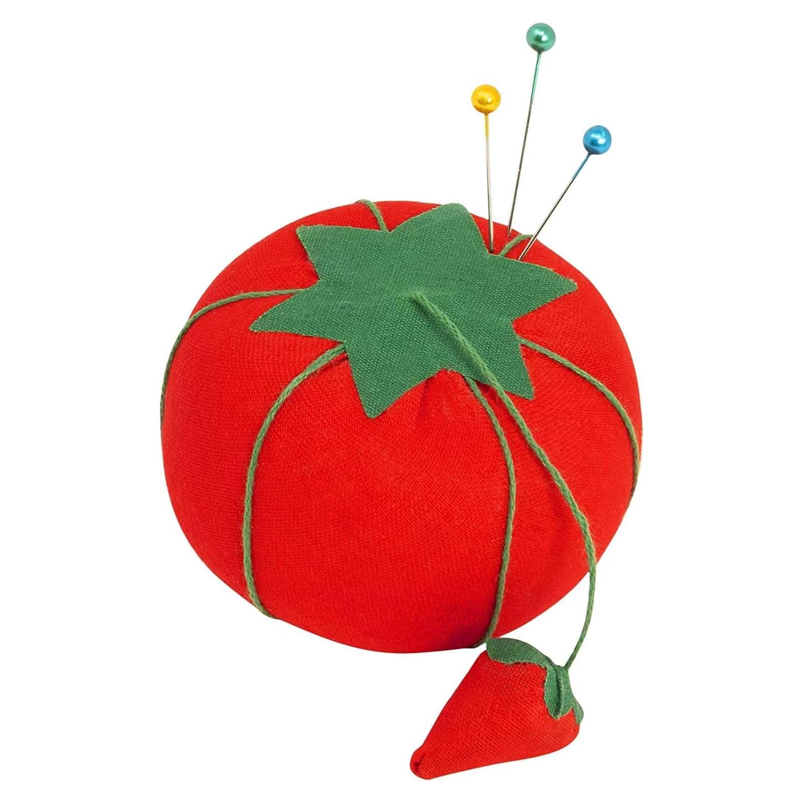Cojín de Alfiler Tomate Rojo 6.7cm Algodón Emery