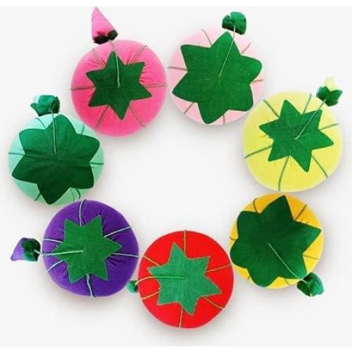 Cojín de Alfiler Tomate Rojo 6.7cm Algodón Emery