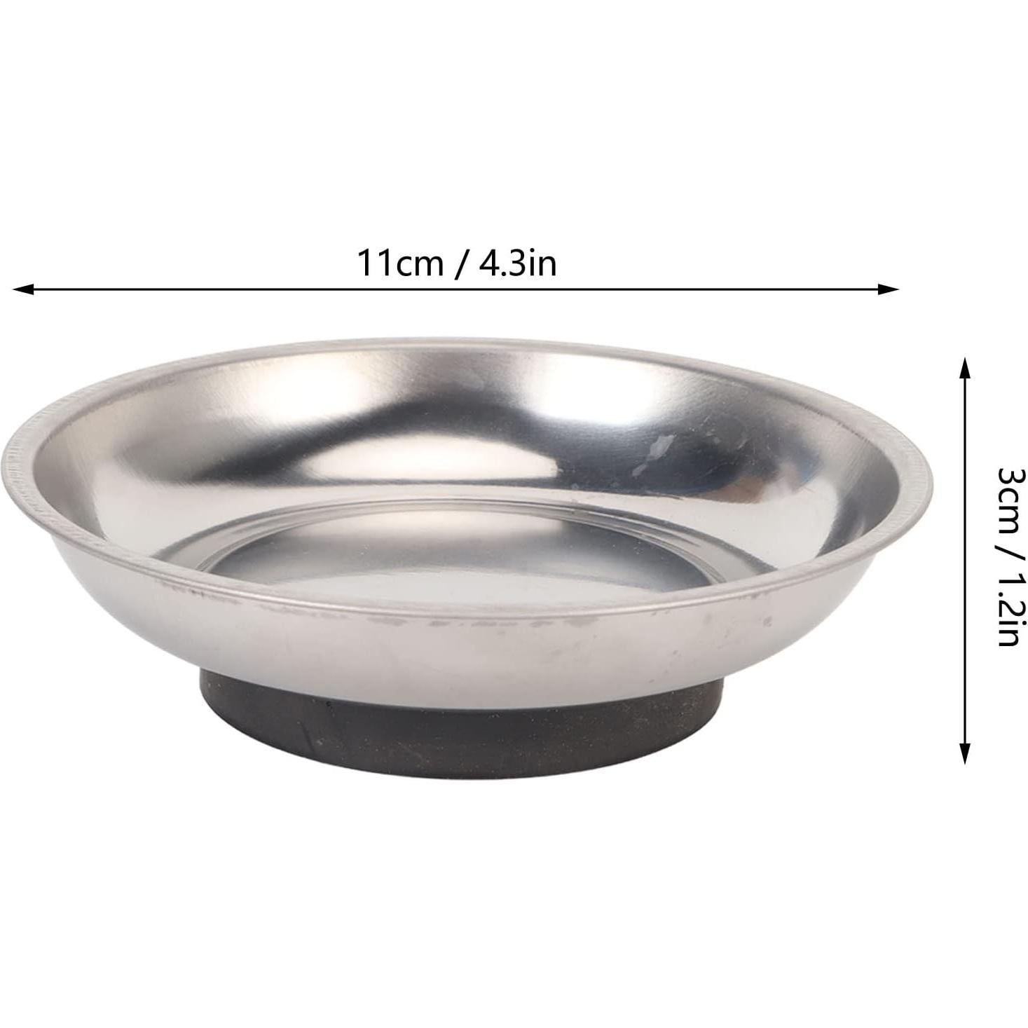 Plato Imán para Alfileres Acero Inoxidable Portátil 10cm