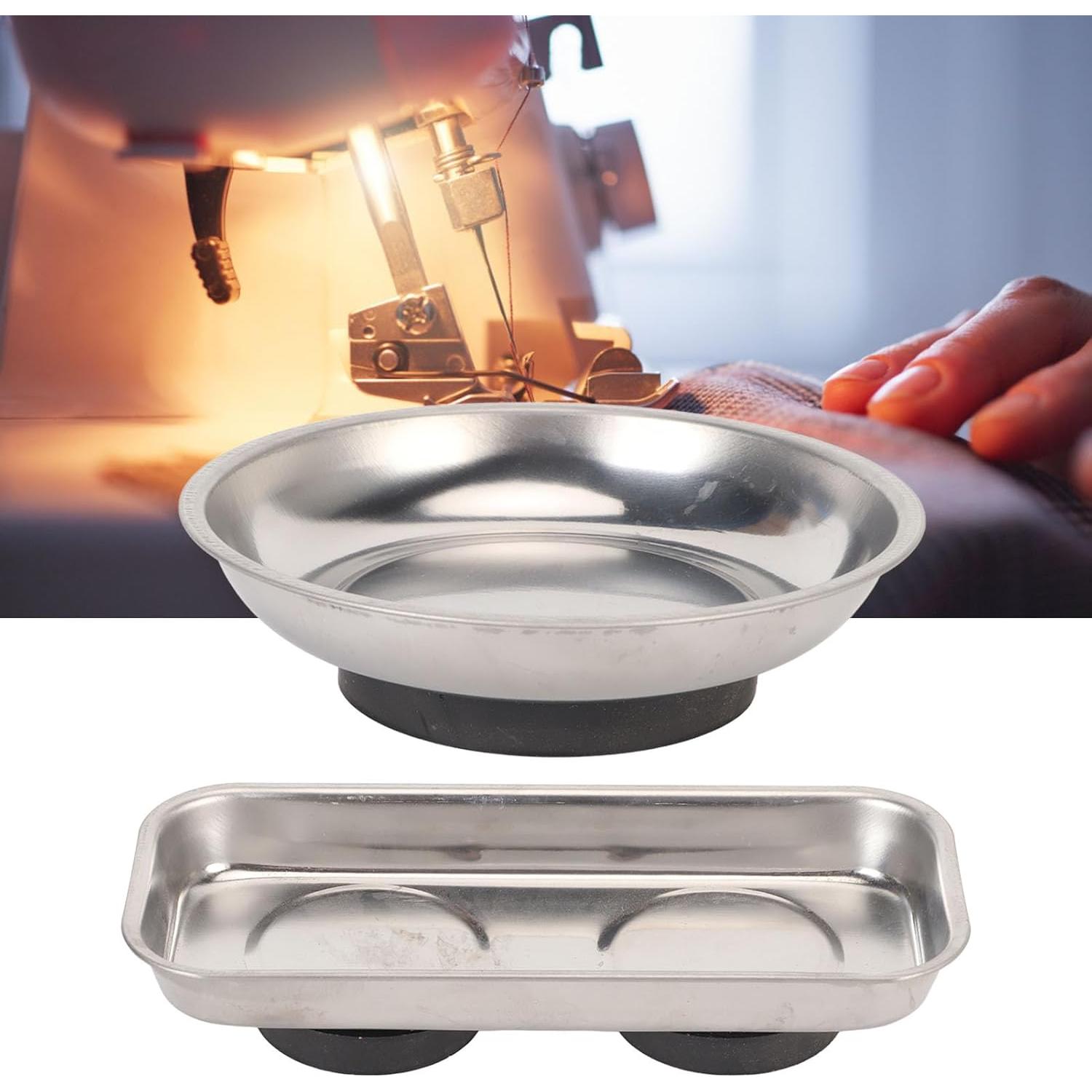 Plato Imán para Alfileres Acero Inoxidable Portátil 10cm