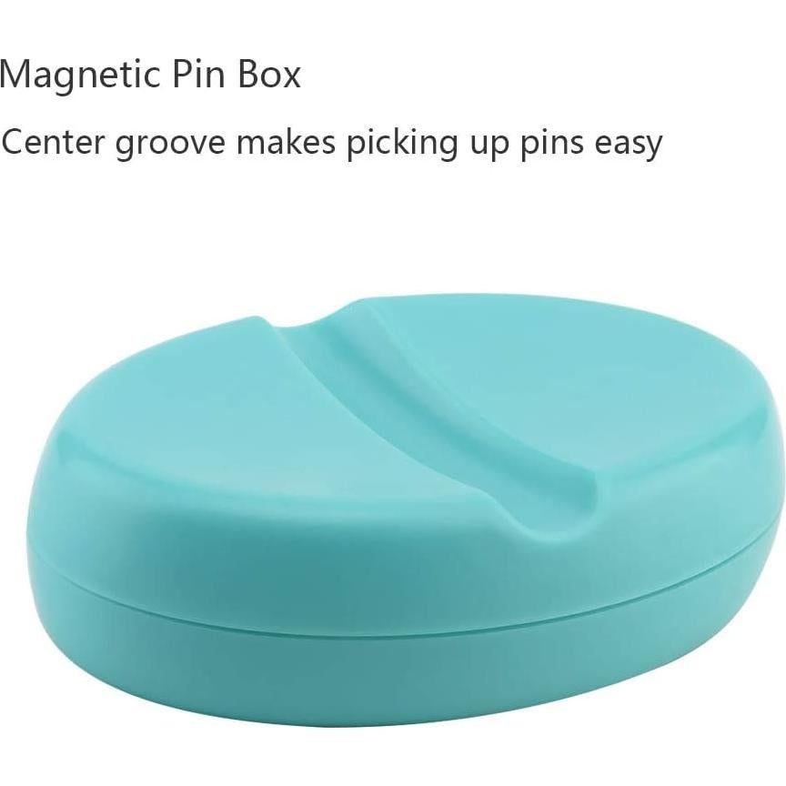 Almohadilla Magnética TOPINCN para Alfileres 10x7cm Azul