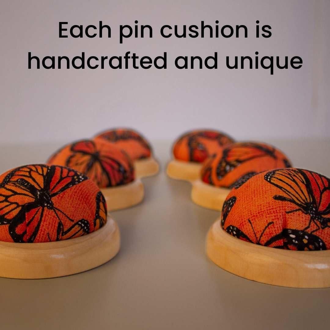 Almohadilla para Alfileres Fair Goods Mariposa Monarca 6.35cm