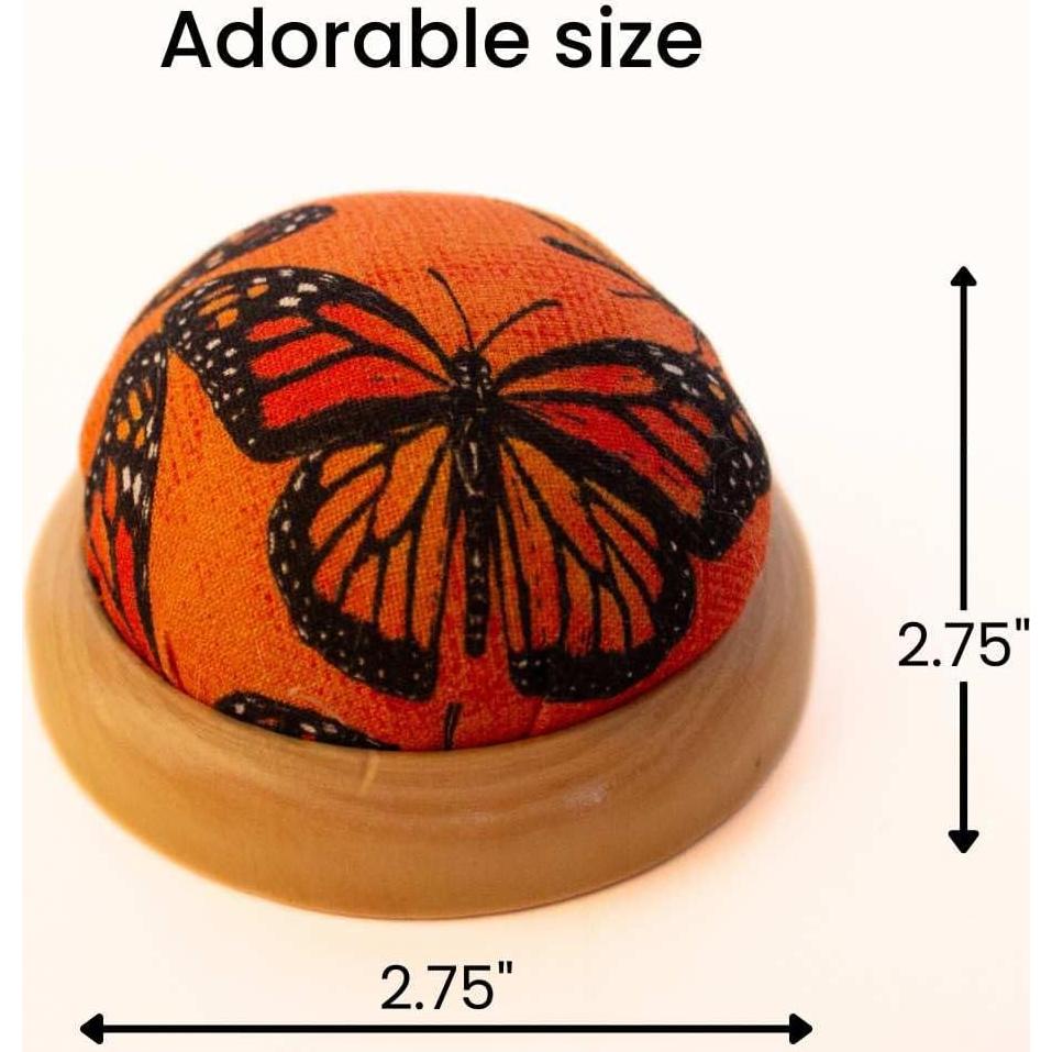 Almohadilla para Alfileres Fair Goods Mariposa Monarca 6.35cm