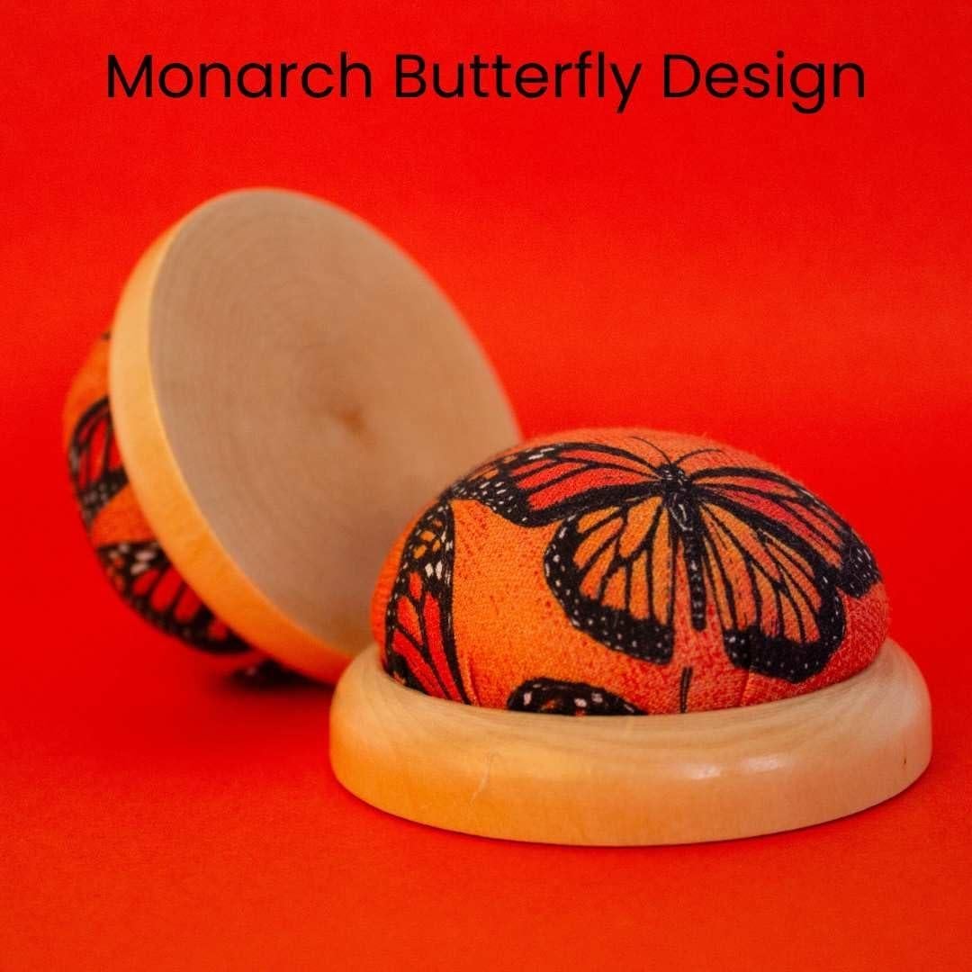 Almohadilla para Alfileres Fair Goods Mariposa Monarca 6.35cm