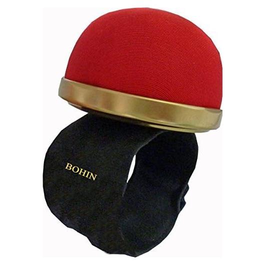 Almohadilla de Alfileres Flexible Bohin Roja Ajustable