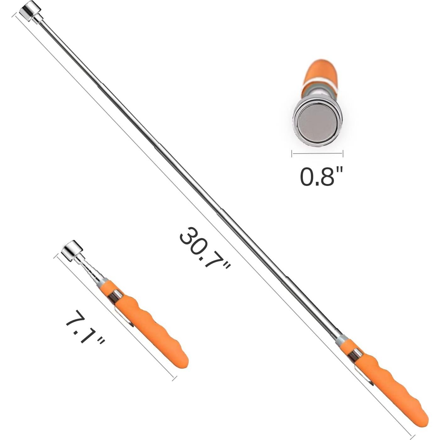 Varilla Magnética Telescópica 20 lb DAYSLIVES 78.74 cm Naranja