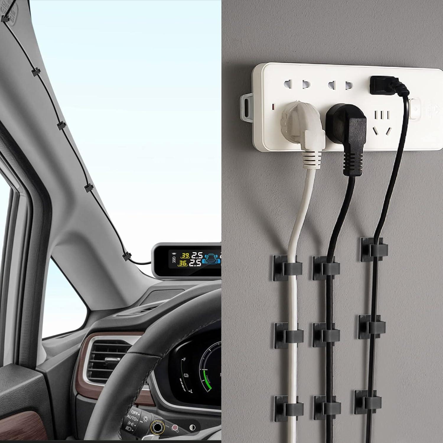 Clips Adhesivos para Cables XHF 120 PCS Organizador