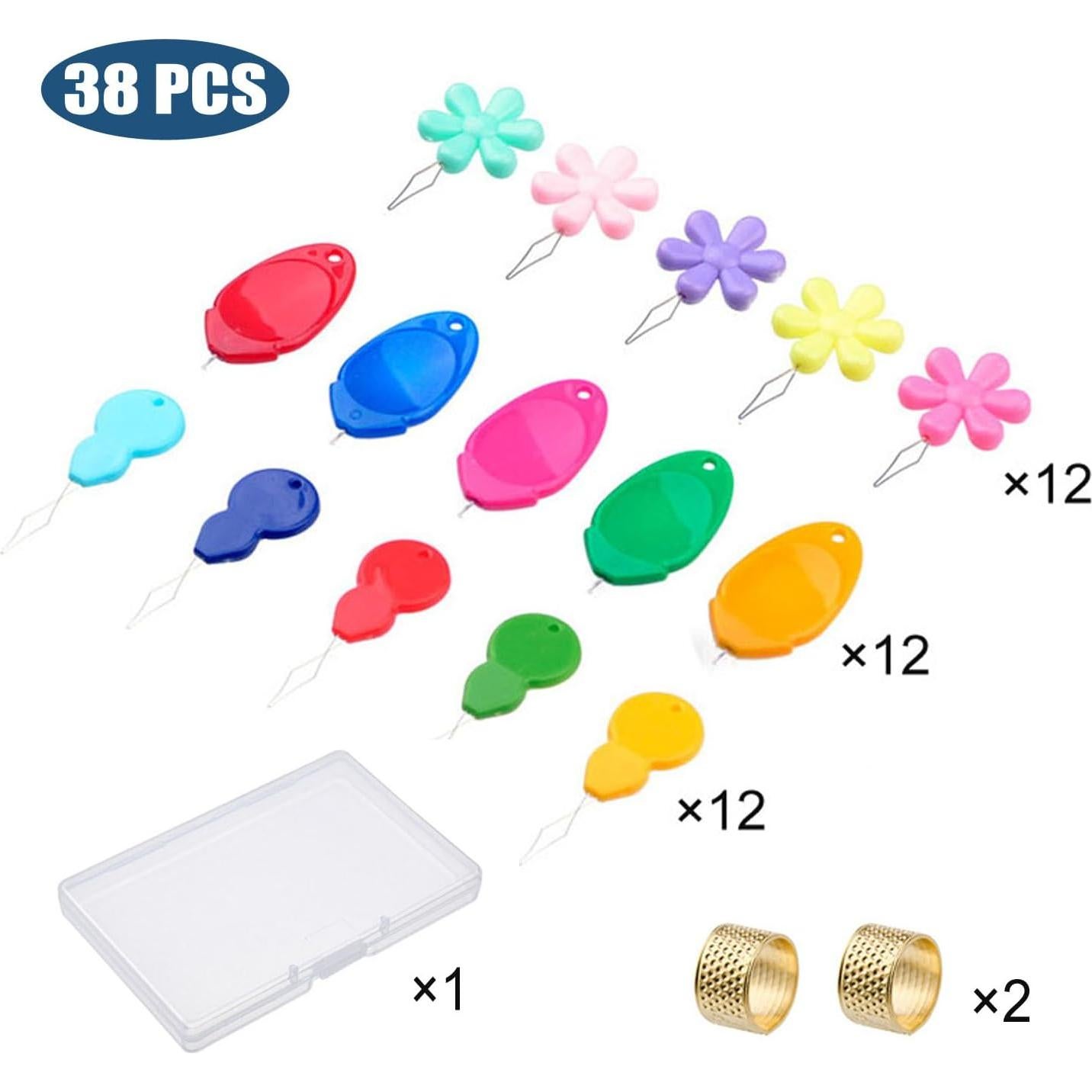 Kit de Enhebradores de Agujas Jneoace 38 Pcs con Caja