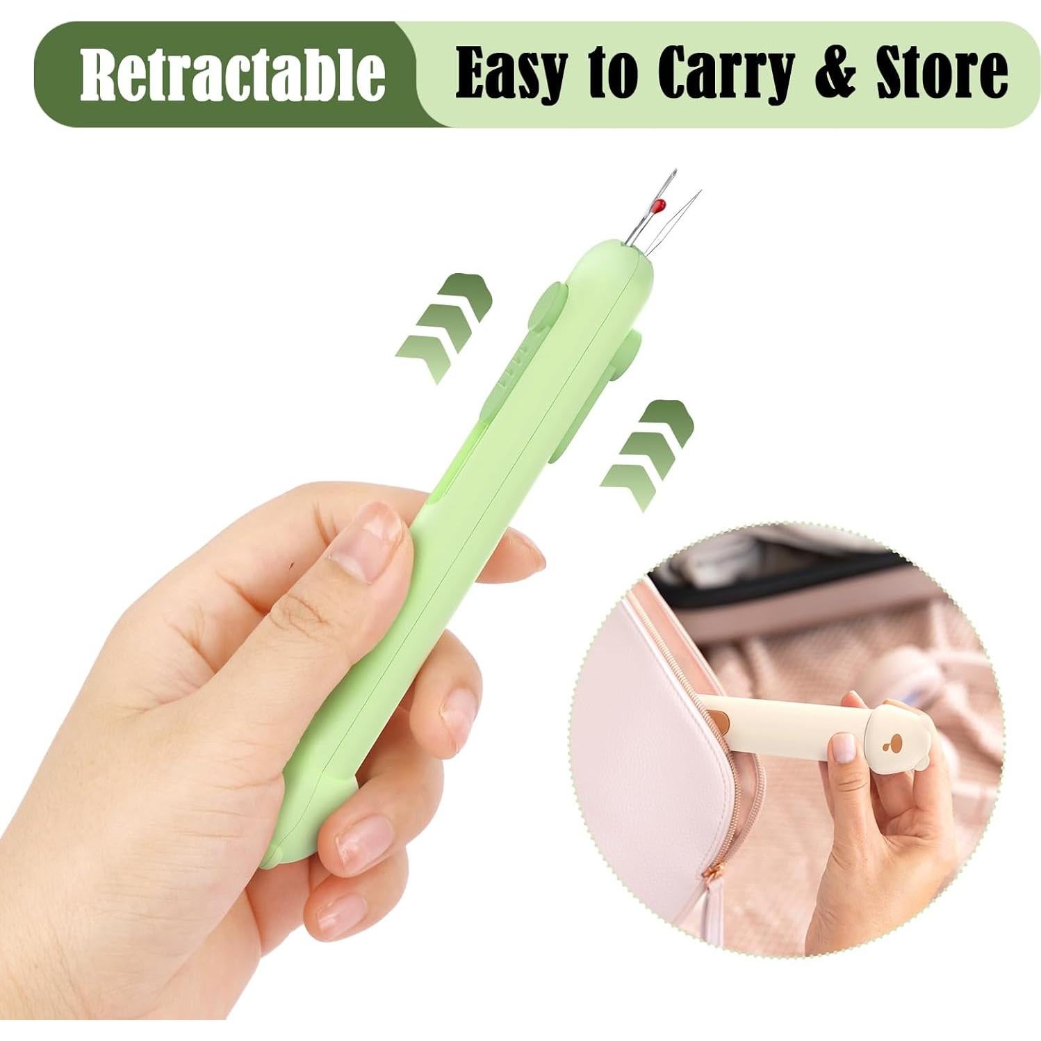 Kit de Costura 3-en-1 FUTUREERA con Enhebrador y Desgarrador