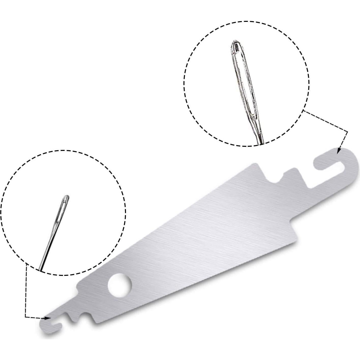 60 Enhebradores de Agujas de Acero Inoxidable Phinus - Costura DIY