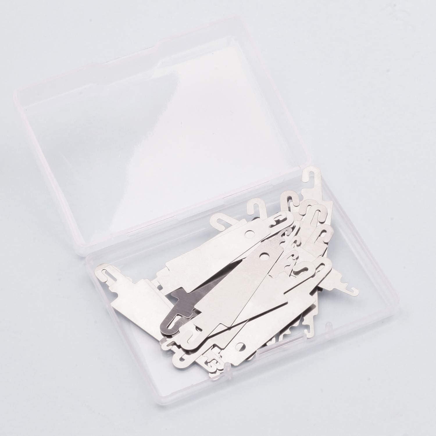 60 Enhebradores de Agujas de Acero Inoxidable Phinus - Costura DIY