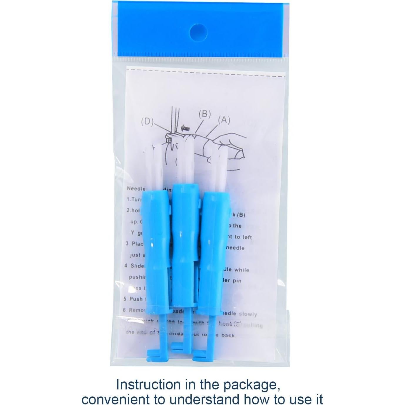 Enhebrador Automático de Agujas Hicarer - 6 Pcs, Herramienta para Máquina de Coser