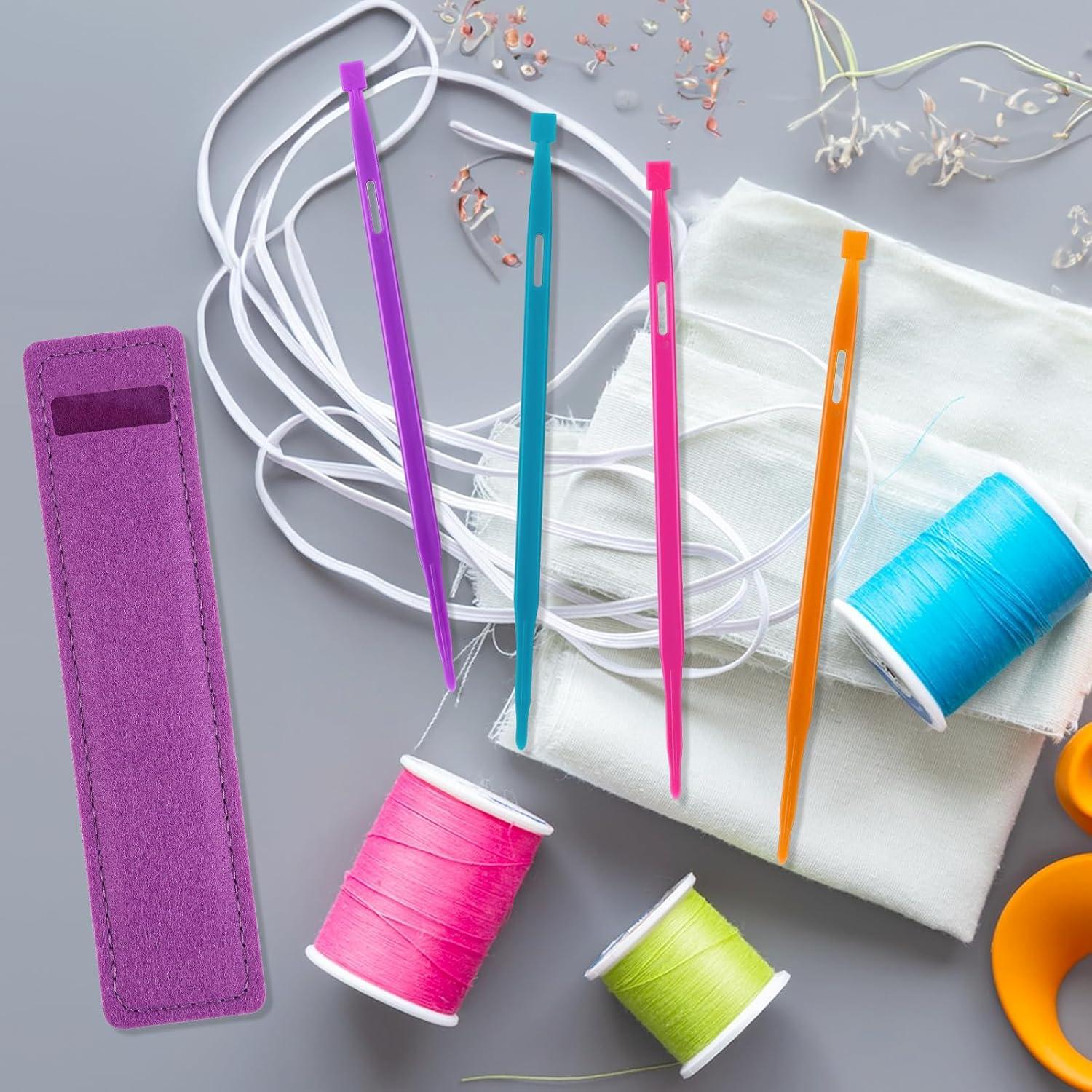 Set de Costura 4 Piezas Larrel - Enhebradores y Estuche Morado