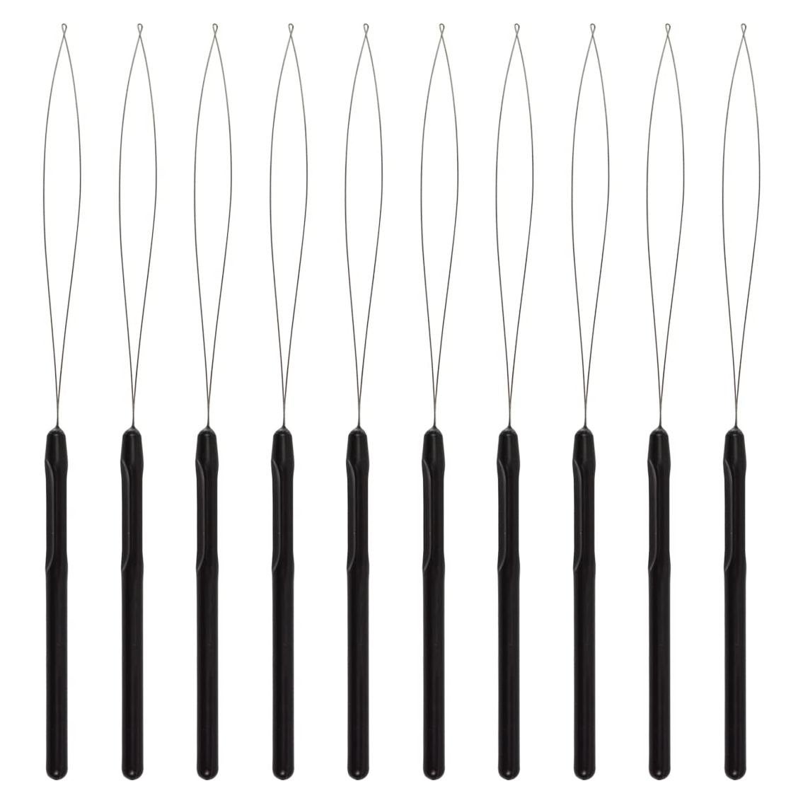 10 Piezas Herramienta de Aguja para Extensiones de Cabello BIYOUTE