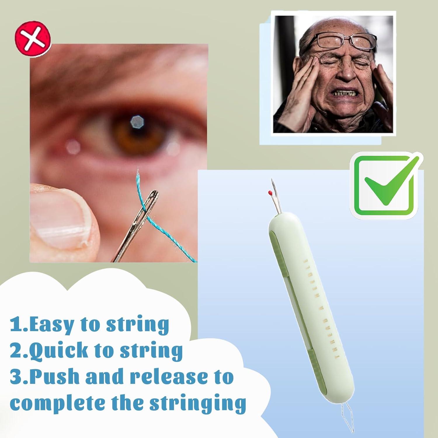 Descosedor y Enhebrador 2-en-1 Hganxiu, Acero Inoxidable