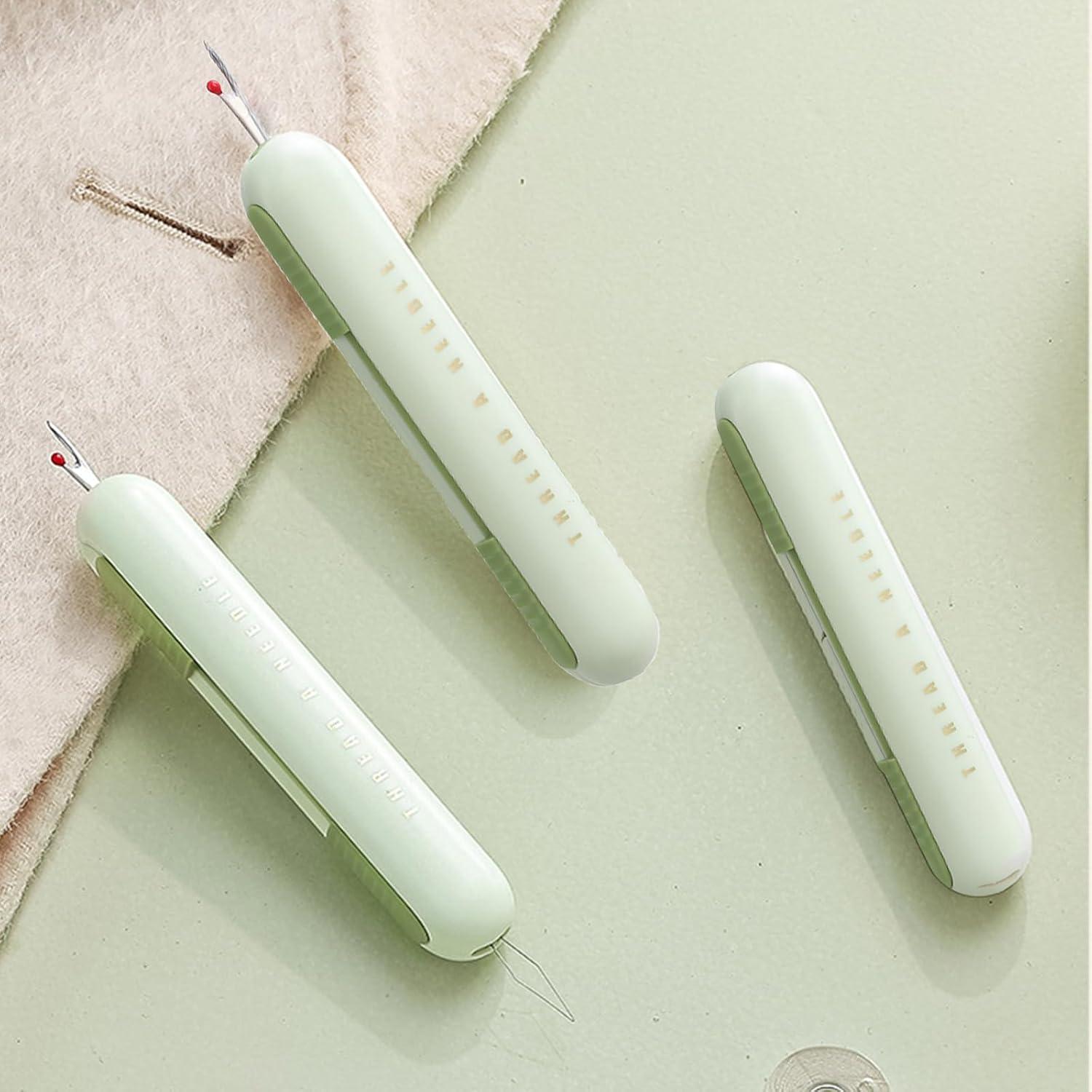 Descosedor y Enhebrador 2-en-1 Hganxiu, Acero Inoxidable