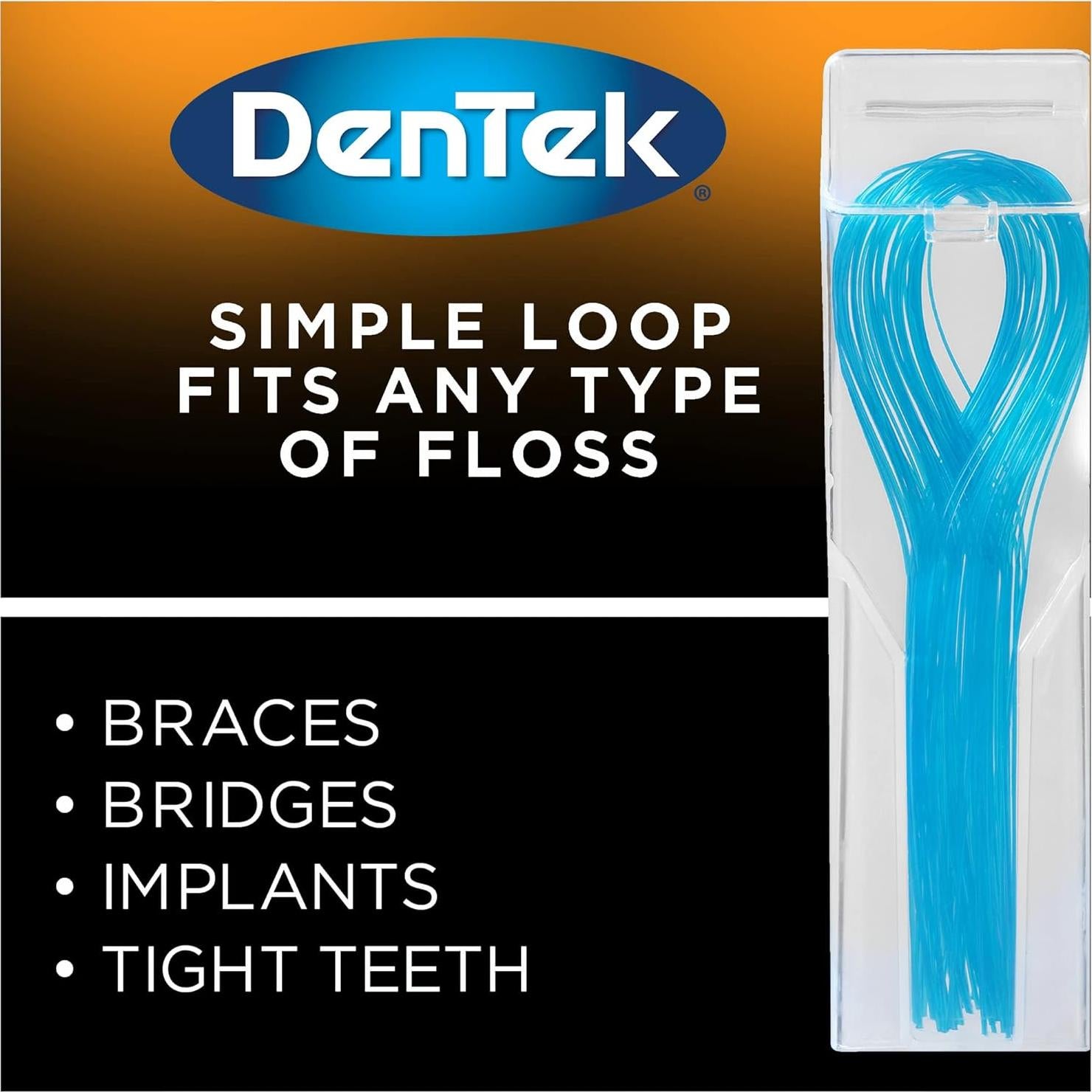 Hilos de Seda DenTek para Frenos y Puentes - 50 Unidades