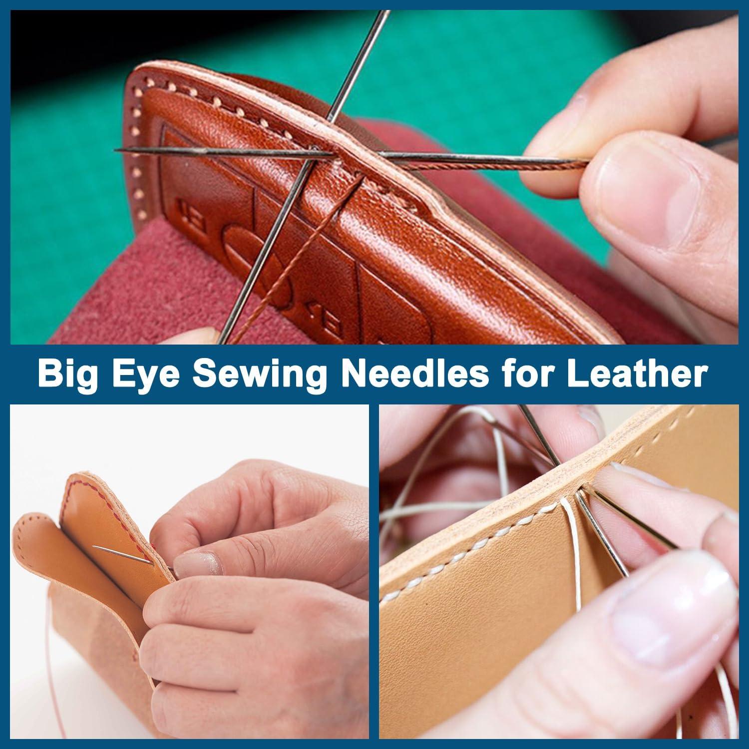 30 Agujas de Coser CooBigo Ojo Grande 6.03 cm Acero Inoxidable