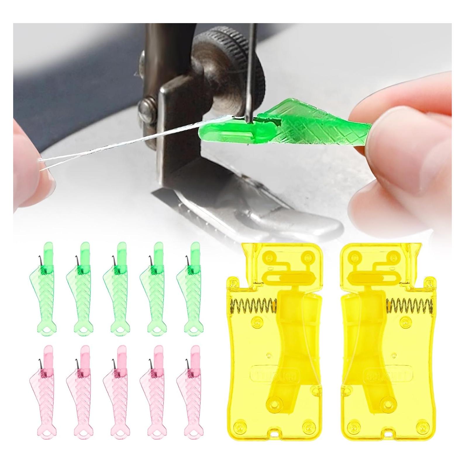 Oruola 12pcs Enhebradores de Agujas para Máquina de Coser