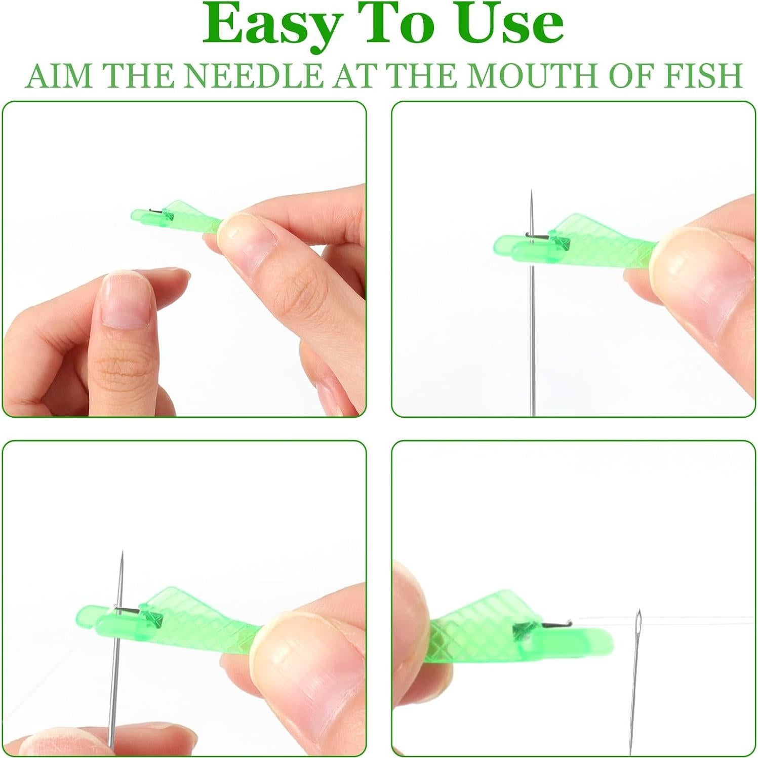 9 Enhebradores Automáticos de Agujas Heygueo Boca de Pez