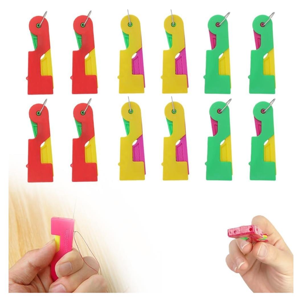 Enhebrador de Agujas Automático Frundoo 12 Pcs para Coser