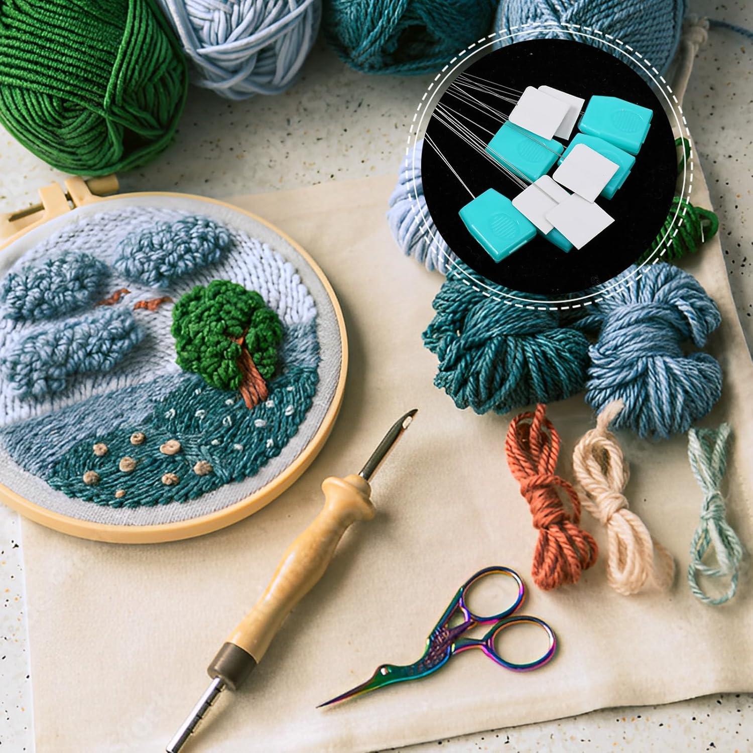 10 Enhebradores de Aguja Larga YQQYG para Bordado 20 cm