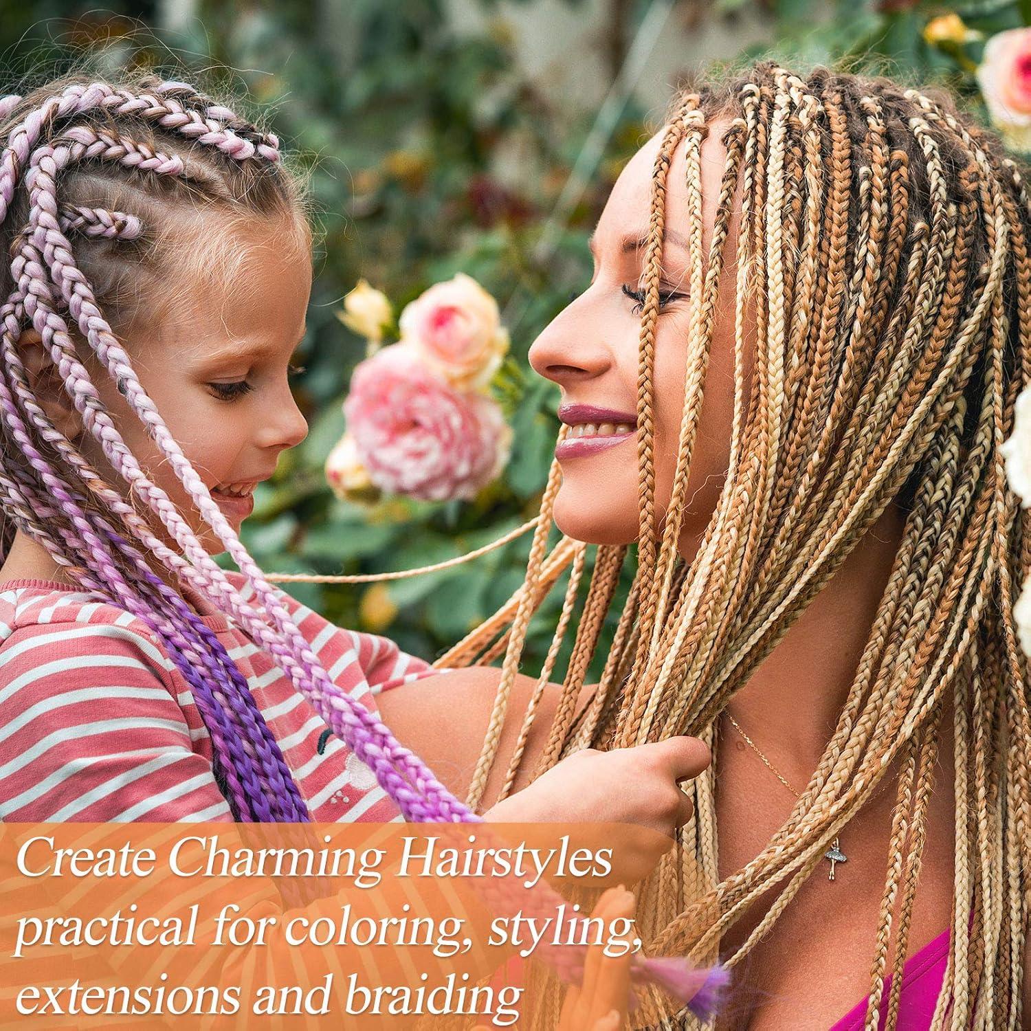 20 Agujas de Bucles Rosa Chuangdi para Extensiones de Cabello