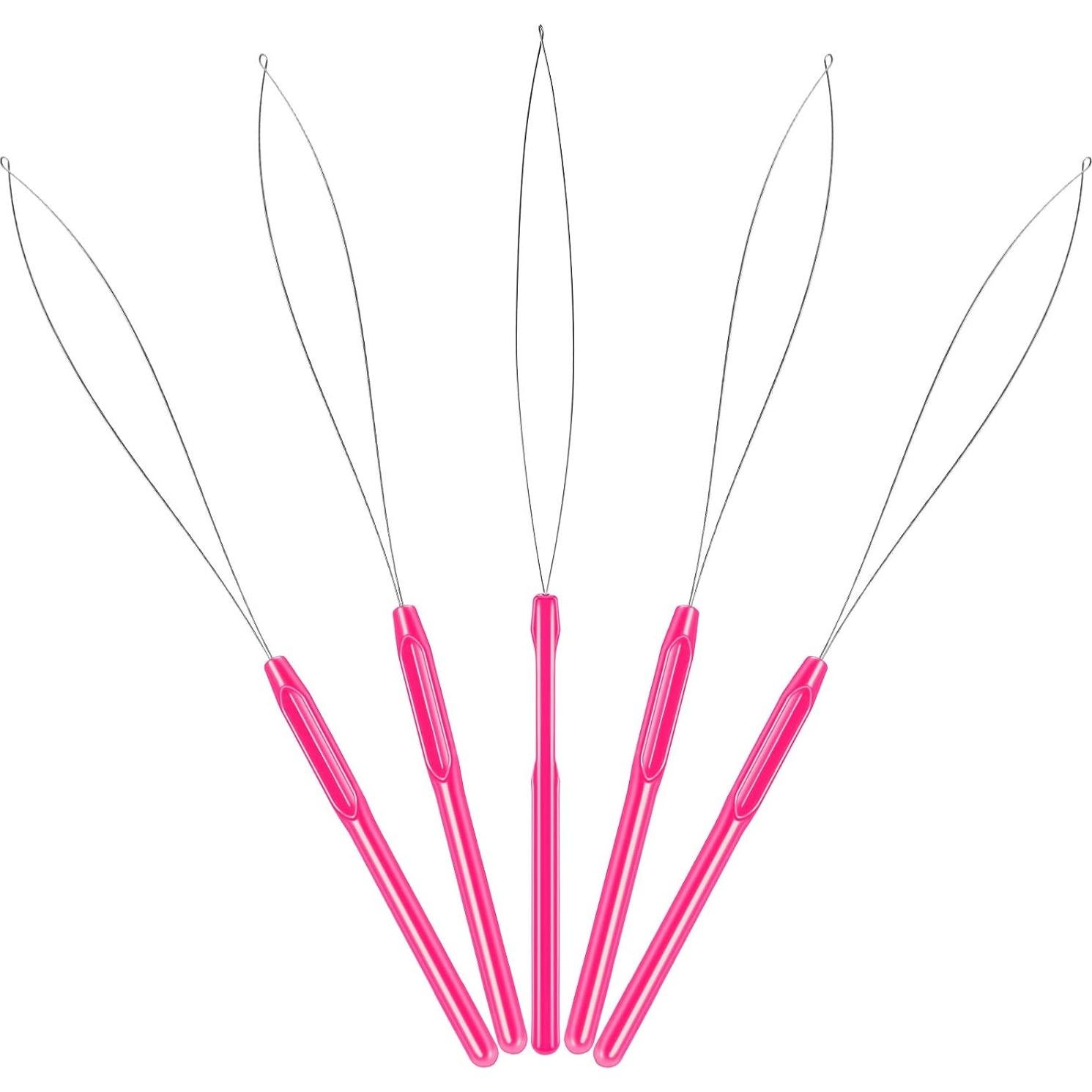 10 Piezas Herramienta de Aguja para Extensiones de Cabello Zonon