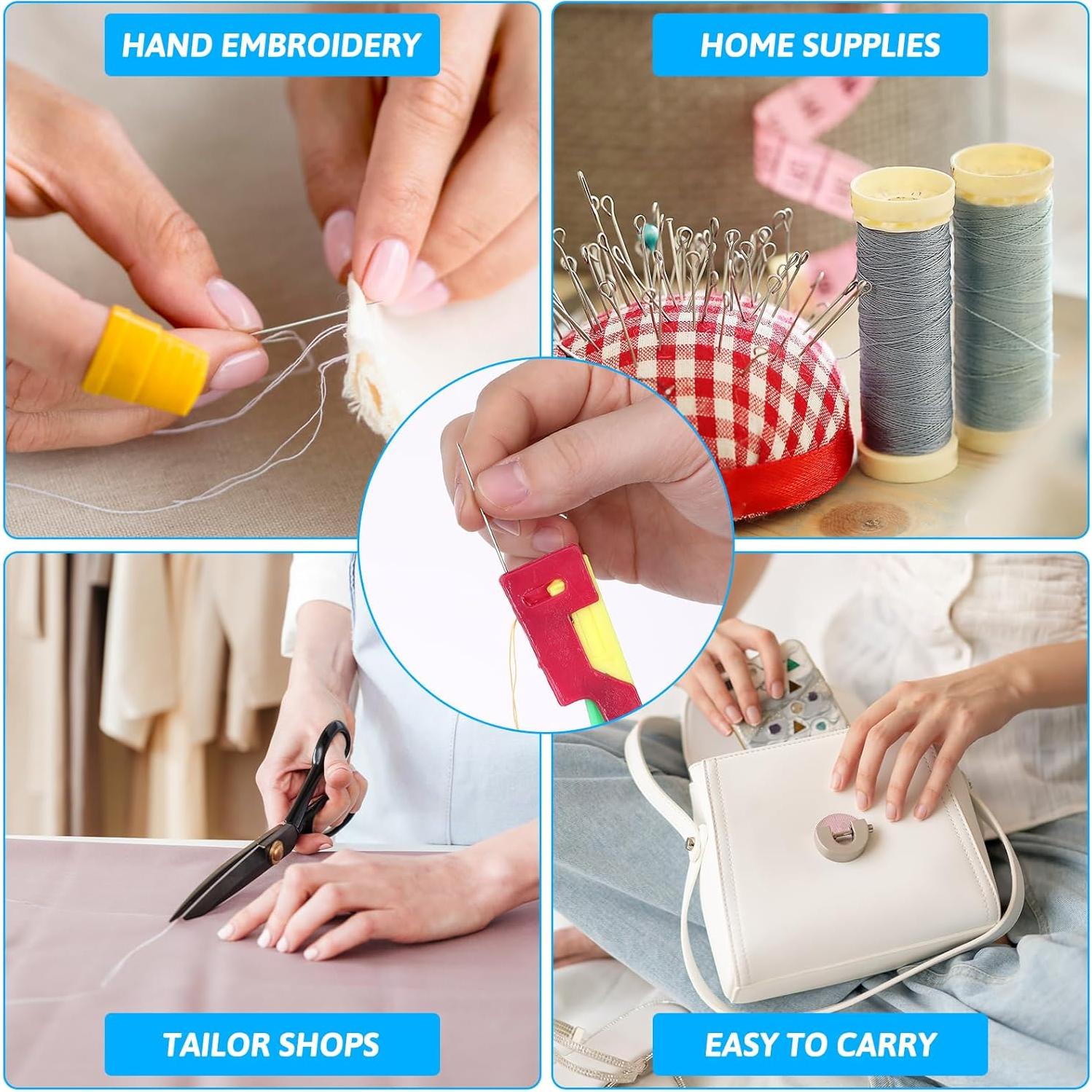 11 Enhebradores Automáticos de Agujas Psyqtsuary - 6.8x2.3cm y 4x2cm