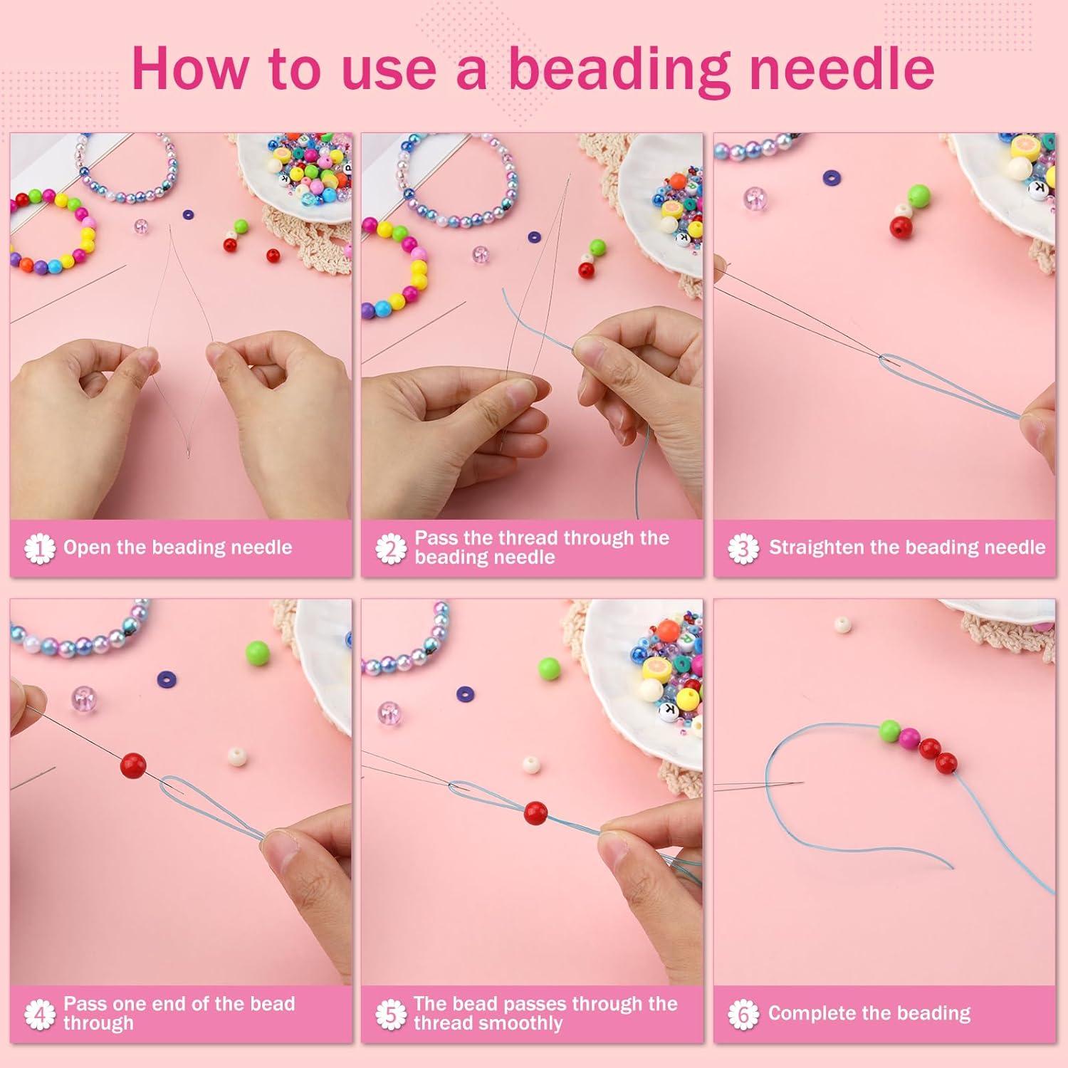 Kits de Agujas para Beading Zlulary 6 Piezas 11.48cm y 12.76cm