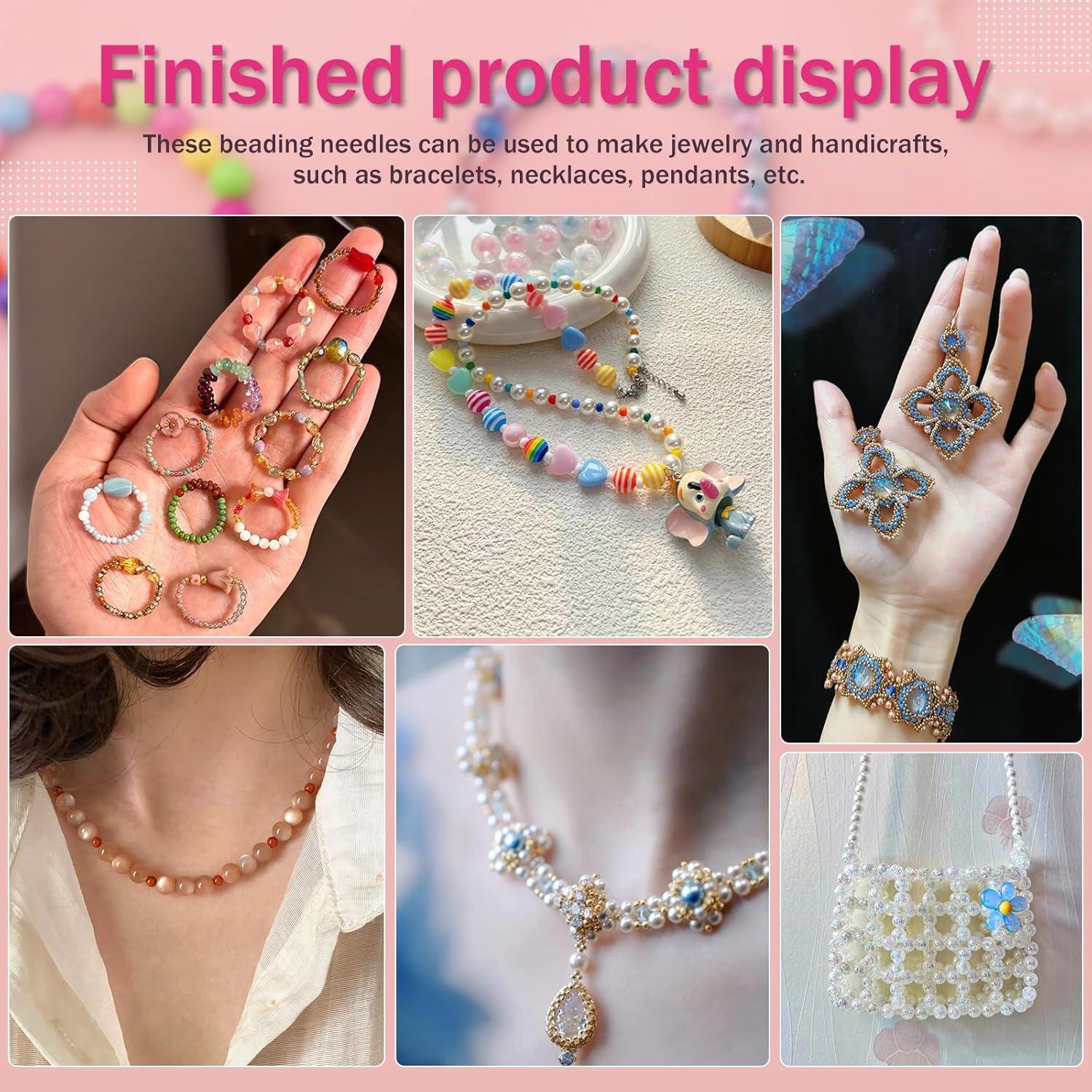 Kits de Agujas para Beading Zlulary 6 Piezas 11.48cm y 12.76cm