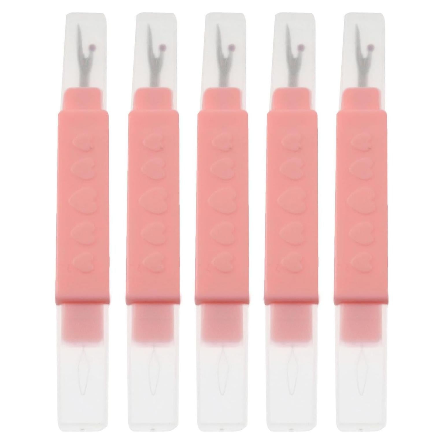 Enhebrador de Agujas 2-en-1 XGNG con Descosedor Rosa - 5 Pcs