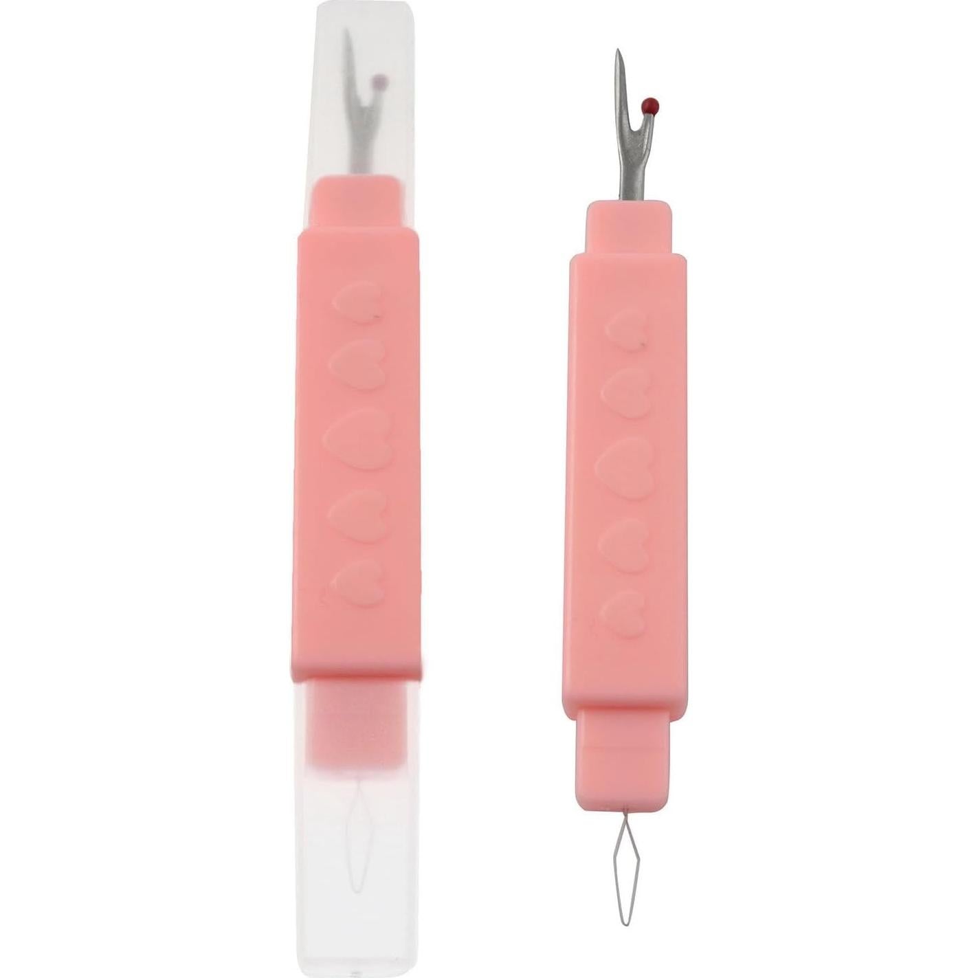 Enhebrador de Agujas 2-en-1 XGNG con Descosedor Rosa - 5 Pcs