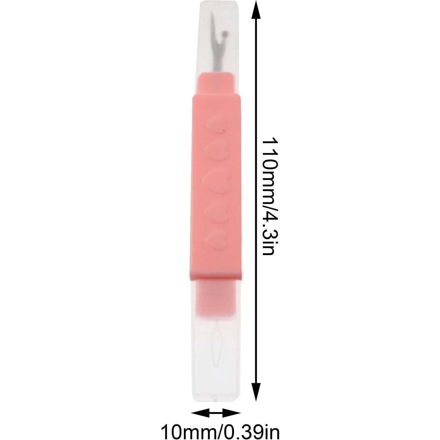 Enhebrador de Agujas 2-en-1 XGNG con Descosedor Rosa - 5 Pcs