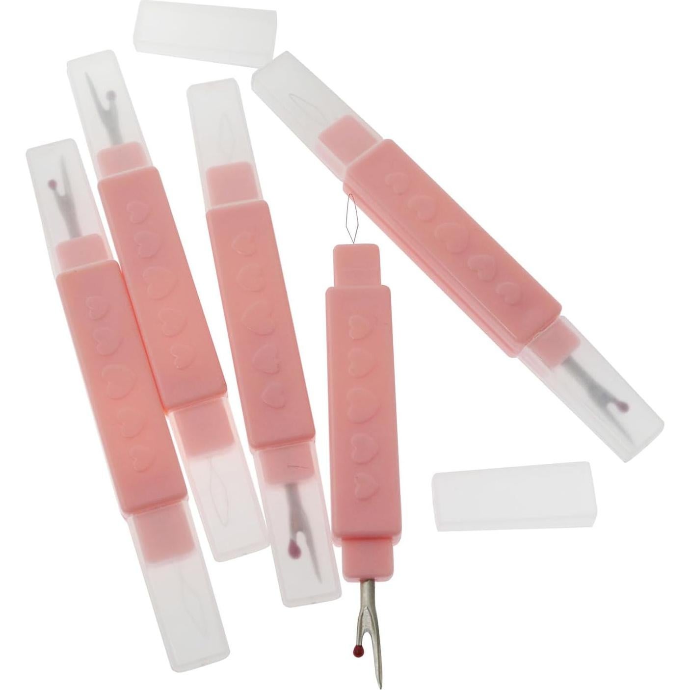 Enhebrador de Agujas 2-en-1 XGNG con Descosedor Rosa - 5 Pcs