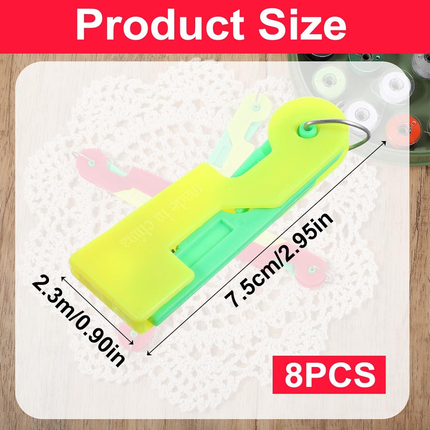 Juego de 8 Enhebradores Automáticos de Agujas FdcZeyxior