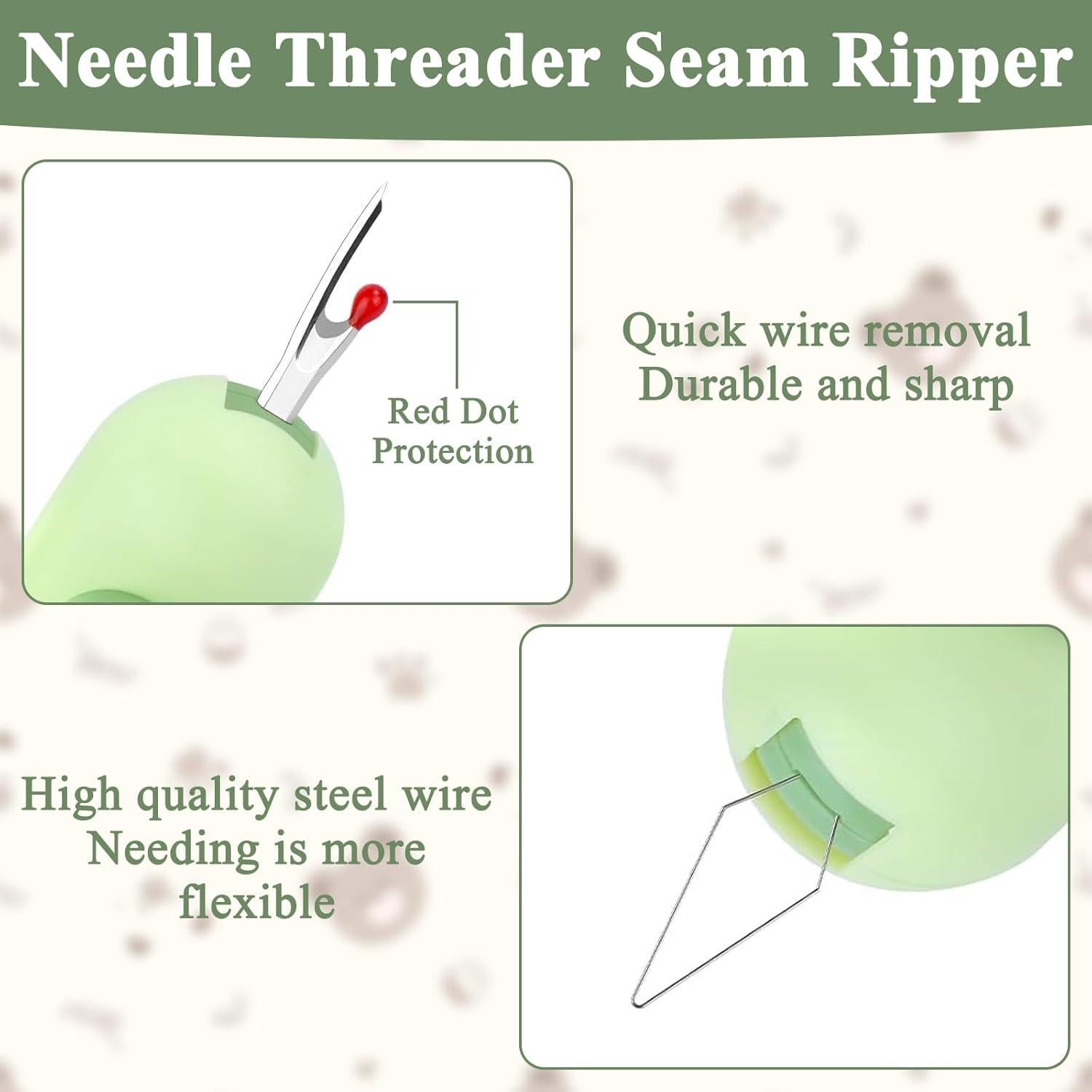 Enhebrador de agujas y descosedor 2 en 1 ROBOHOOK - 3 Piezas