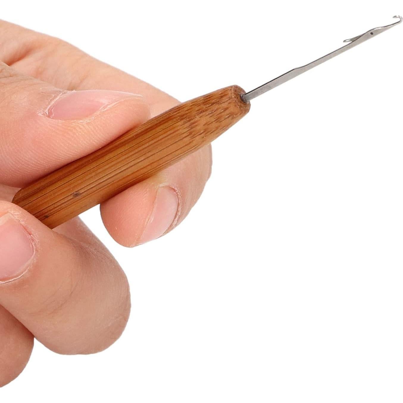 Huevo de Remendar de Madera Haya con Aguja para Costura