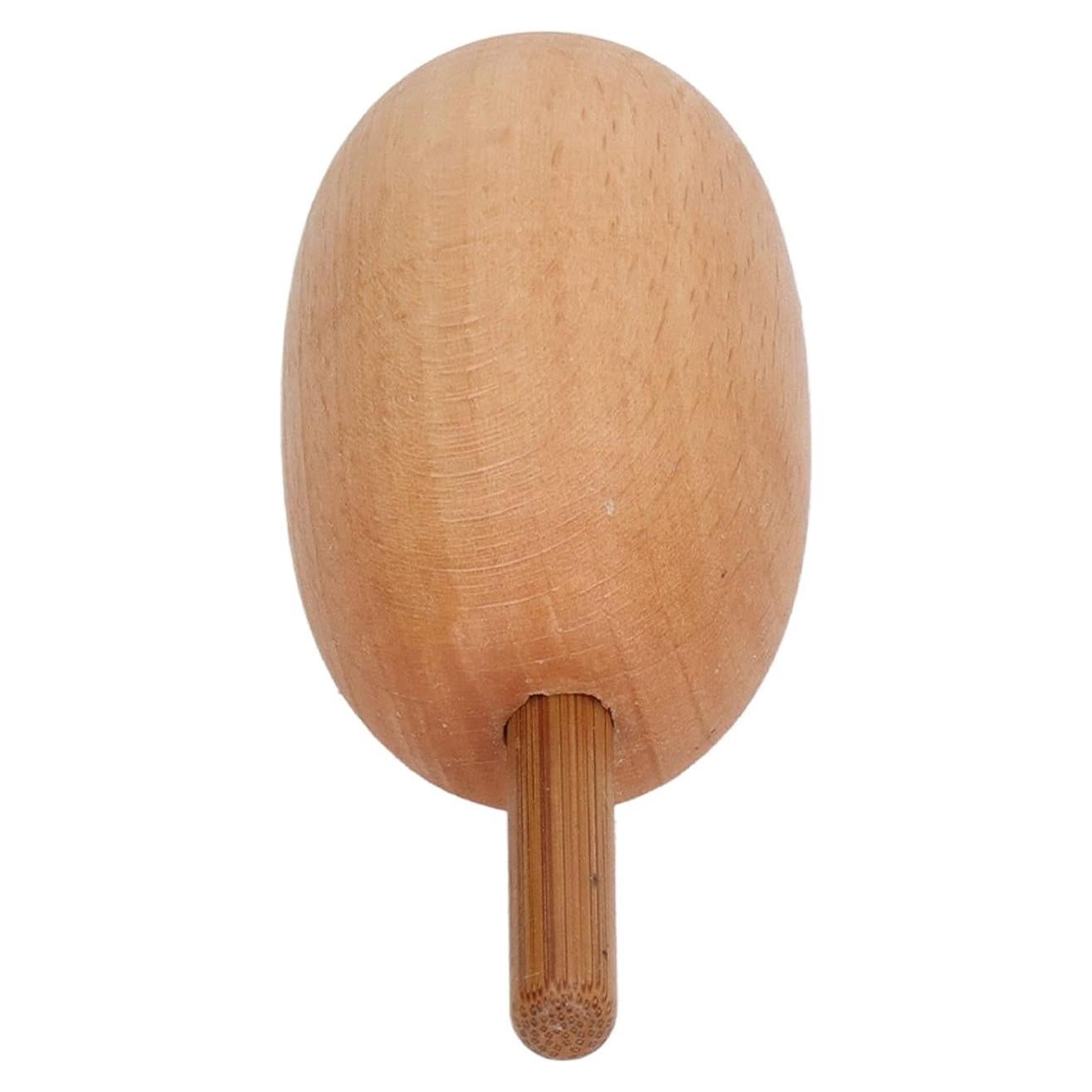 Huevo de Remendar de Madera Haya ZJchao 6x3.7cm para Costura